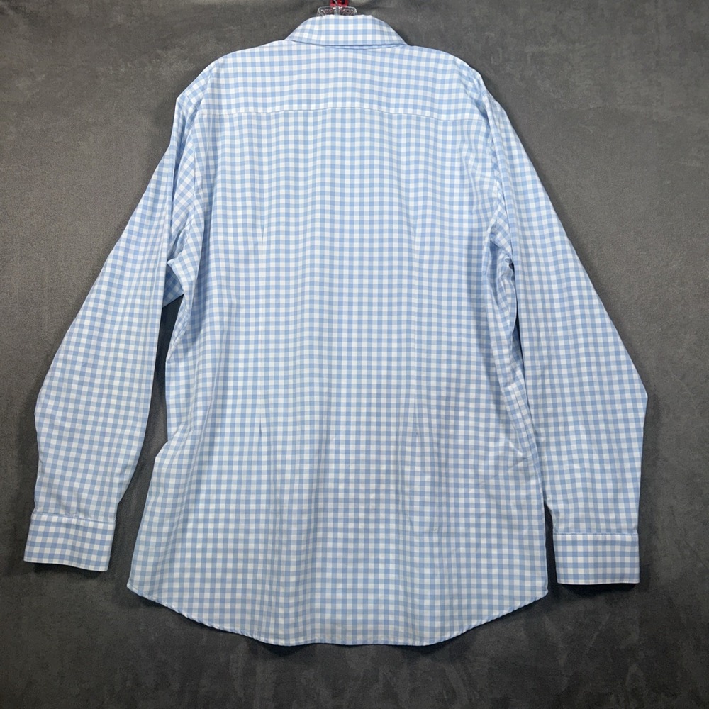 Mizzen Main Leeward Shirt Mens 2XL Plaid Check Button Up Blue Stretch - Picture 7 of 9